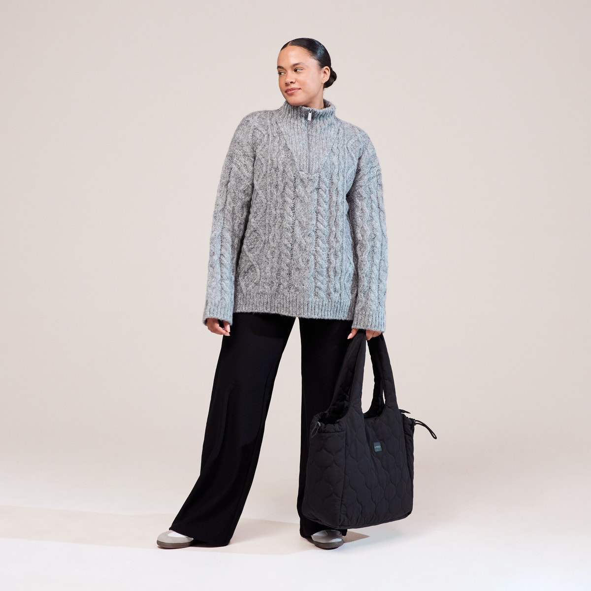 Quilted Bag - Black