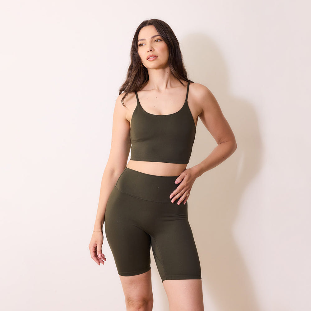 24/7 Revitalise Cycling Shorts - Deep Olive
