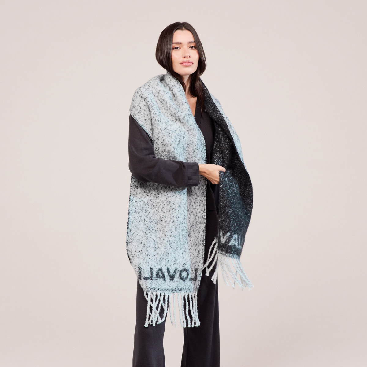 Woven Scarf - Black