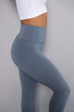 Capri Lightweight Leggings - Steel Blue