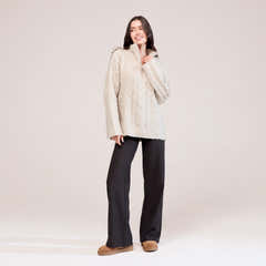 Winter Wide Leg Trousers - Black Coffee