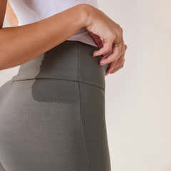 Lightweight Flare Leggings - Slate Green