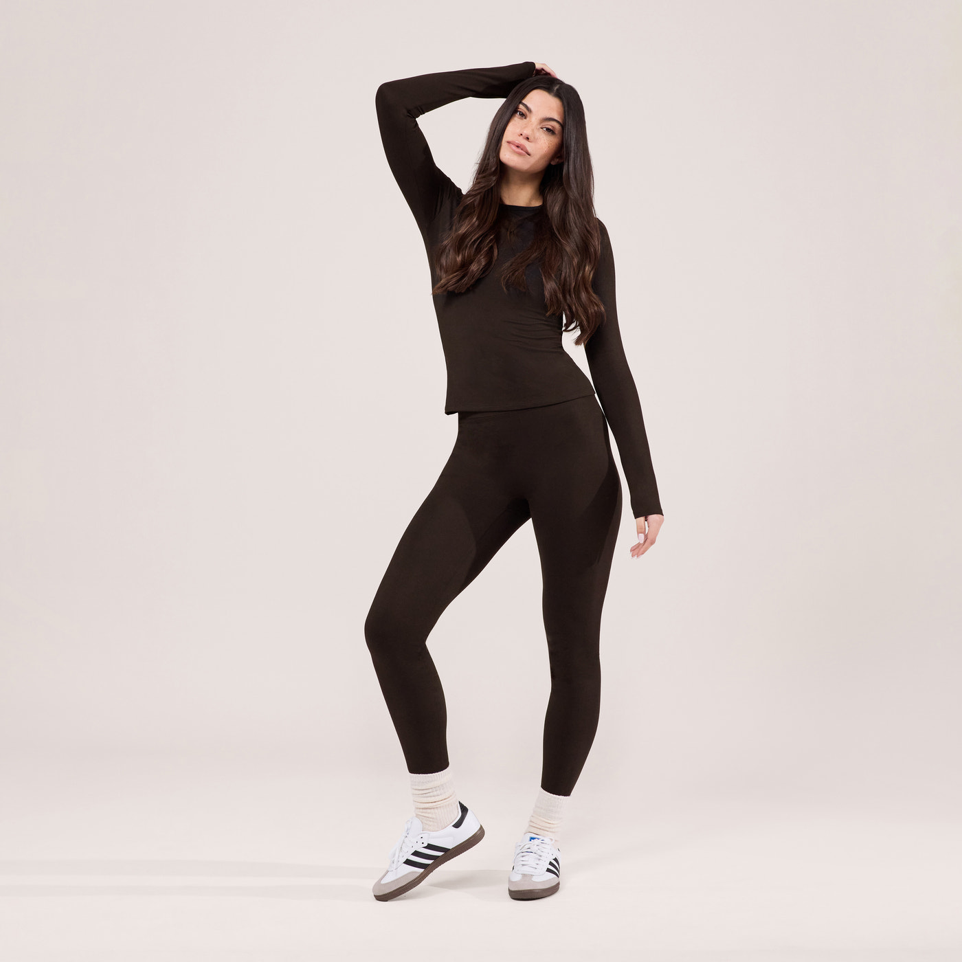 Ultimate Everyday Long Sleeve Top - Black Coffee