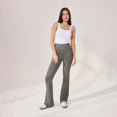 Lightweight Flare Leggings - Slate Green