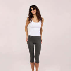 Capri Lightweight Leggings - Dark Grey