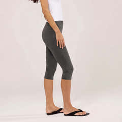 Capri Lightweight Leggings - Dark Grey