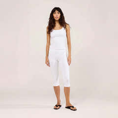 Capri Lightweight Leggings - White