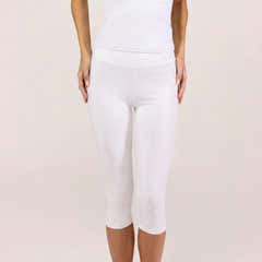 Capri Lightweight Leggings - White