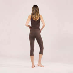 Capri Lightweight Leggings - Espresso Brown