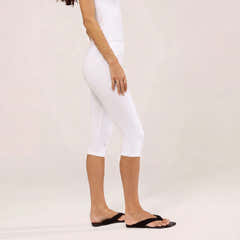 Capri Lightweight Leggings - White