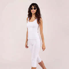 Capri Lightweight Leggings - White