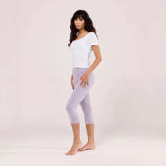Capri Lightweight Leggings - Mauve