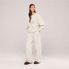Heavyweight Oversized Sweatshirt Script - Ecru