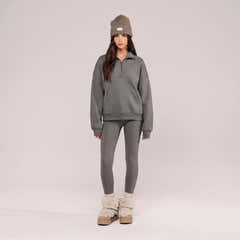 Winter Everyday High Waisted Leggings - Slate Green
