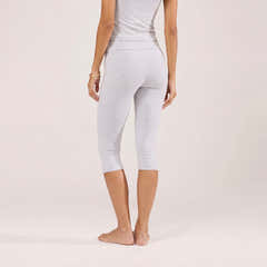 Capri Lightweight Leggings - Light Grey