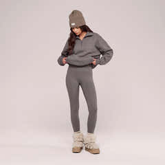 Winter Everyday High Waisted Leggings - Slate Green