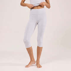 Capri Lightweight Leggings - Light Grey