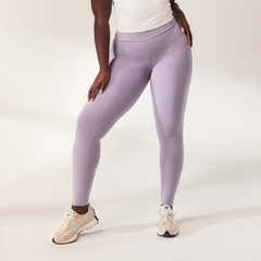 Lightweight Everyday High Waisted Leggings - Mauve