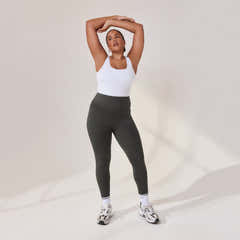 Lightweight Everyday High Waisted Leggings - Pine