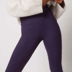 Winter Everyday High Waisted Leggings - Midnight Plum