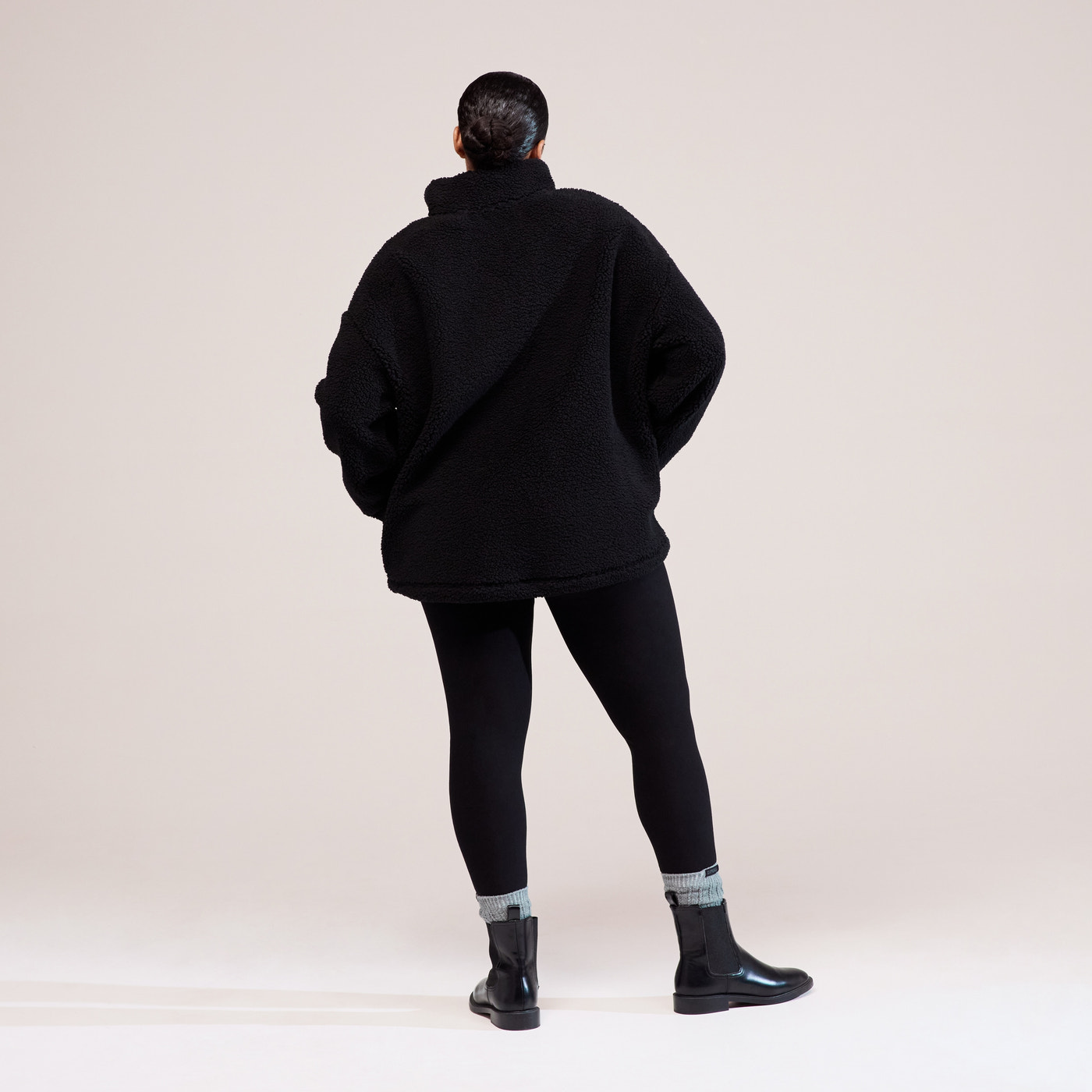 Winter Everyday High Waisted Leggings - Black