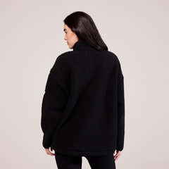Borg 1/4 Zip Fleece - Black