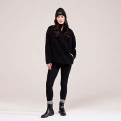 Winter Everyday High Waisted Leggings - Black