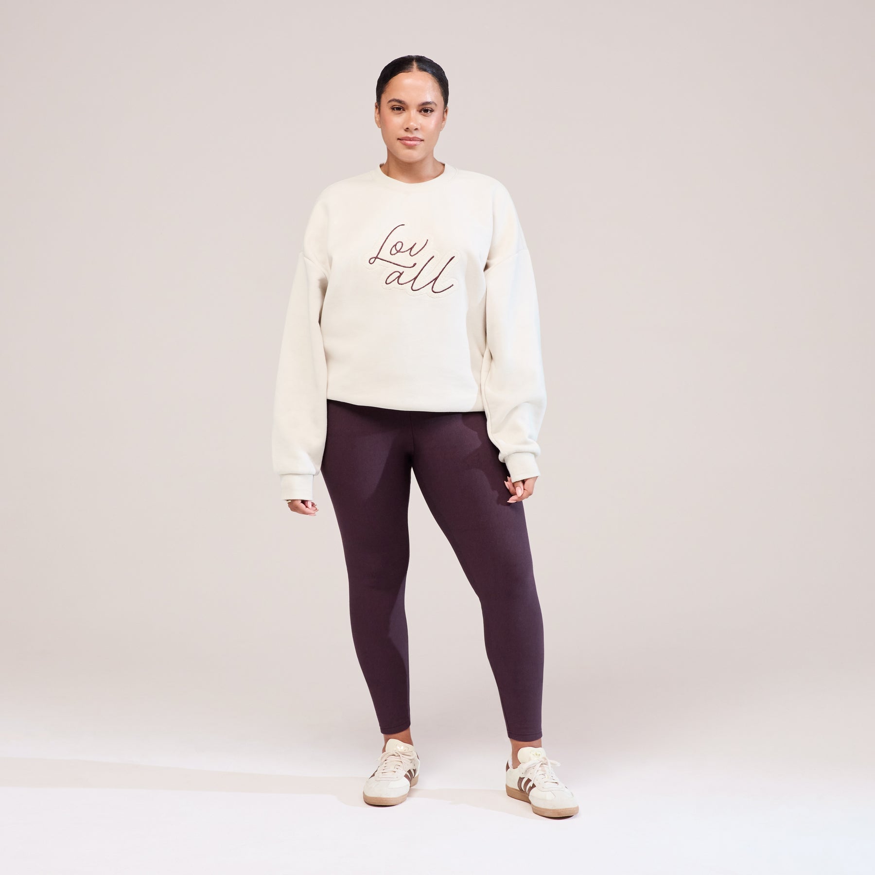Winter Everyday High Waisted Leggings - Wine