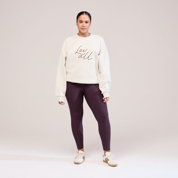 Winter Everyday High Waisted Leggings - Wine