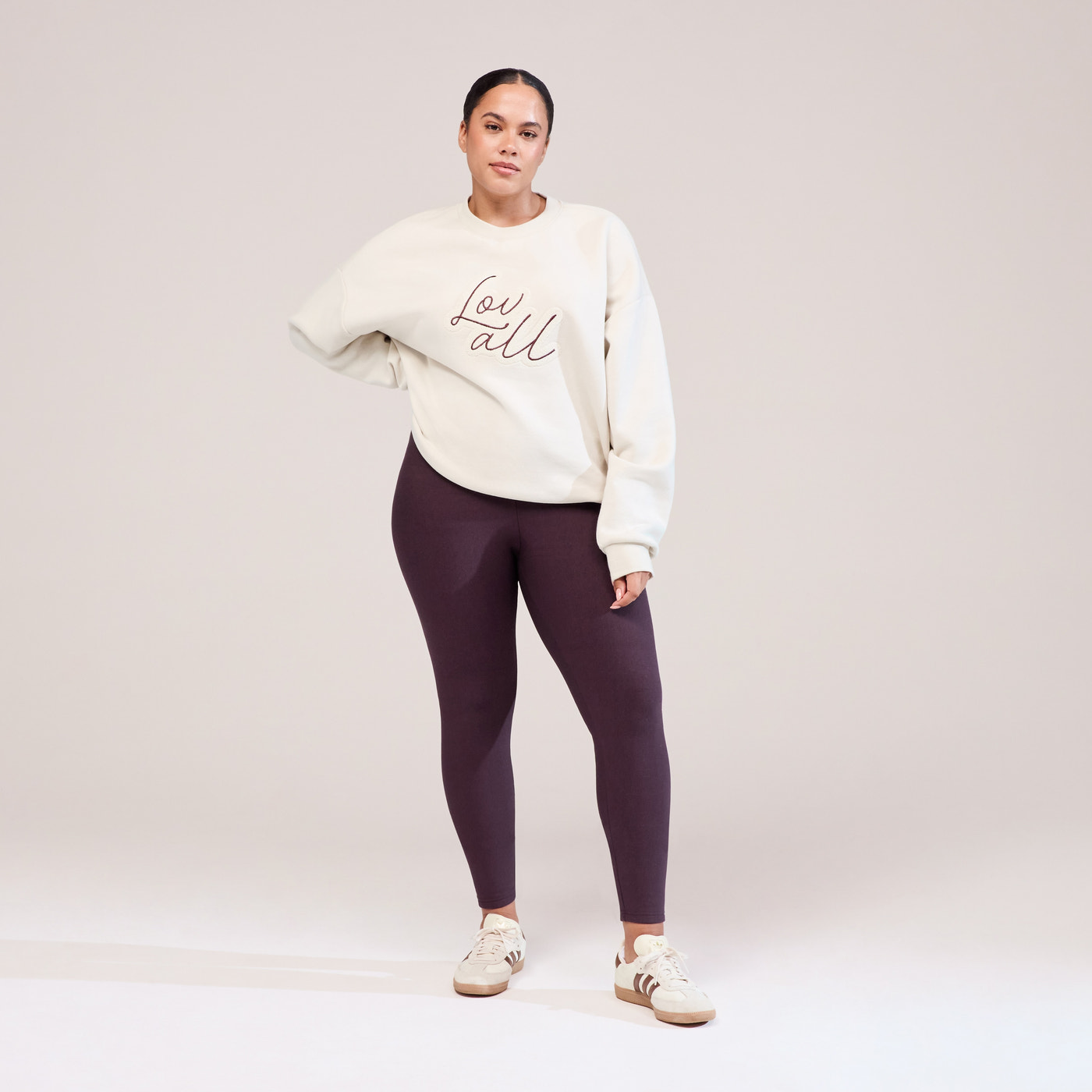 Winter Everyday High Waisted Leggings - Wine