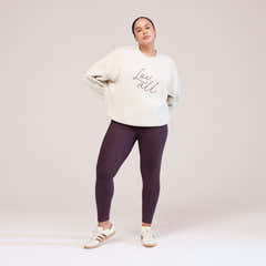 Winter Everyday High Waisted Leggings - Wine