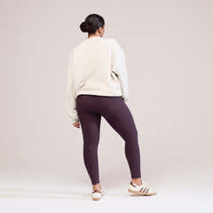Winter Everyday High Waisted Leggings - Wine