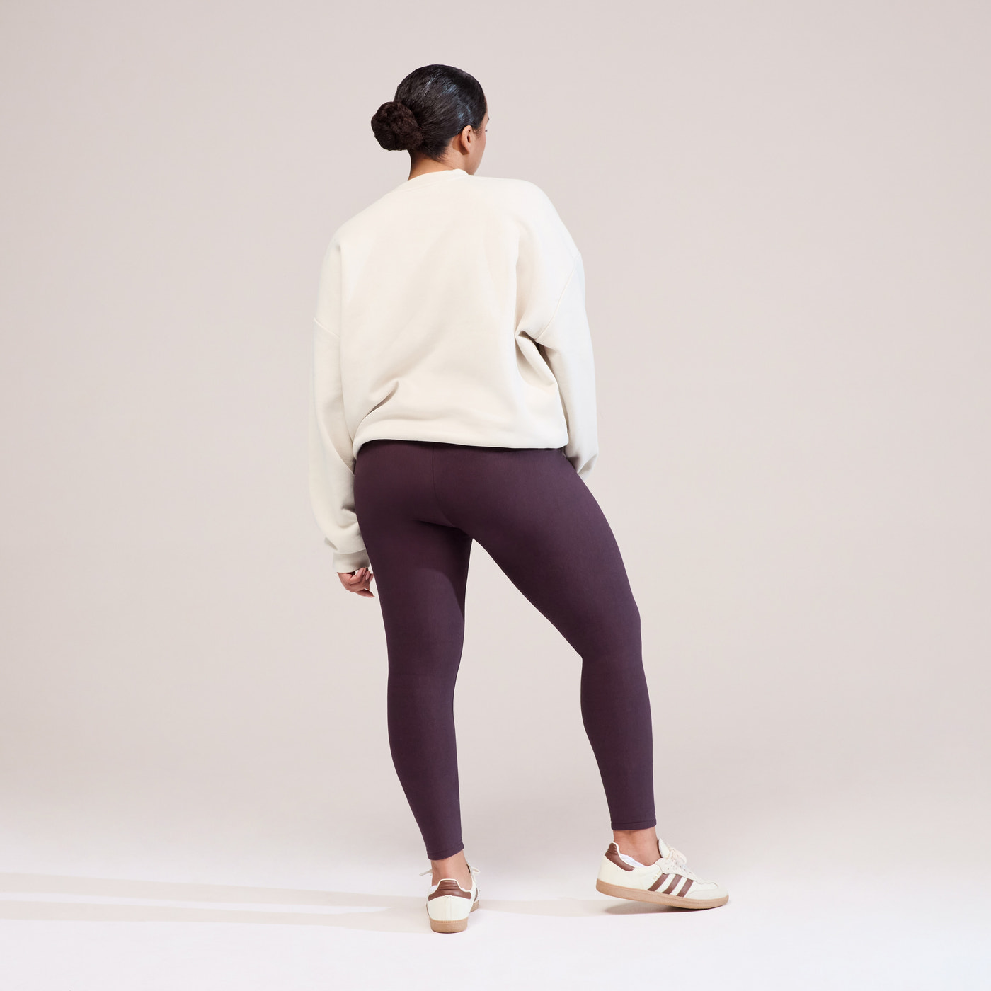 Winter Everyday High Waisted Leggings - Wine