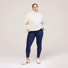 Winter Everyday High Waisted Leggings - Navy