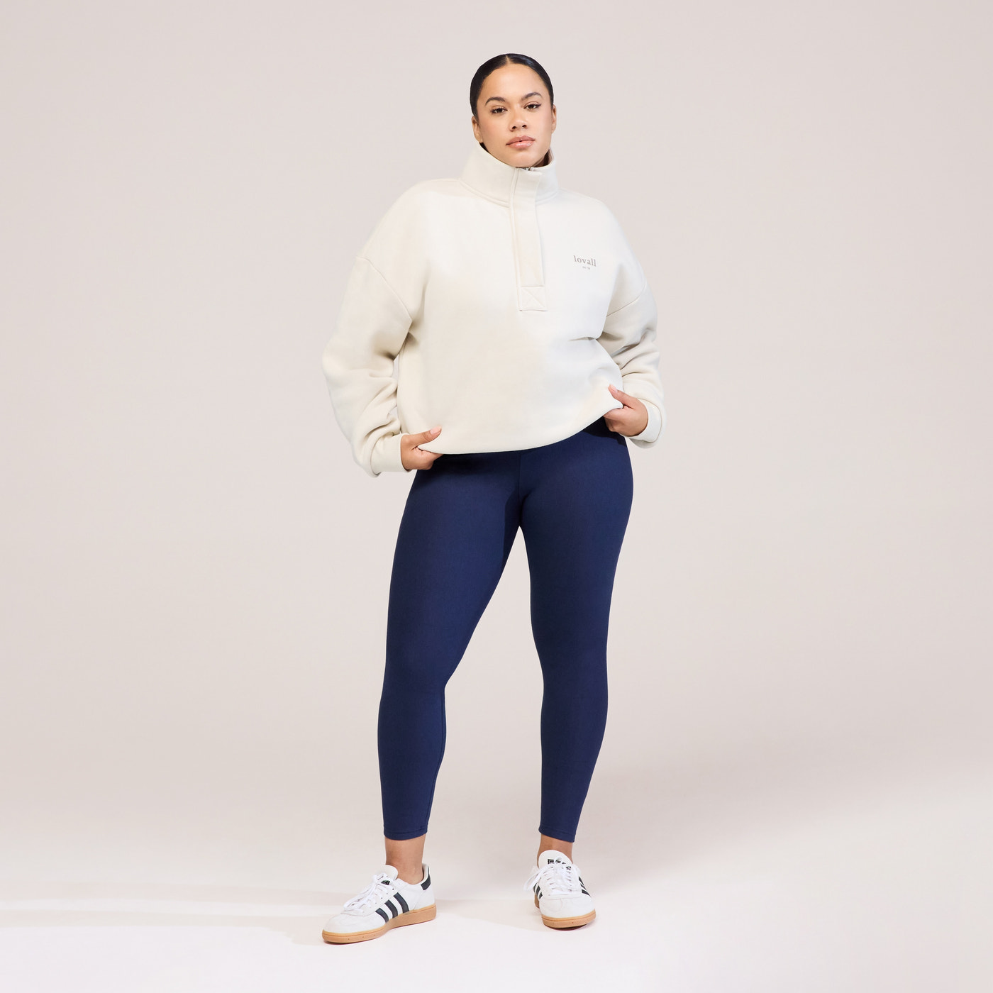 Winter Everyday High Waisted Leggings - Navy