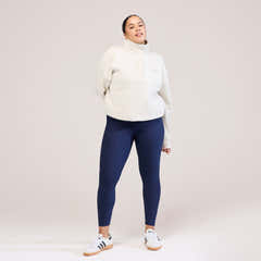 Winter Everyday High Waisted Leggings - Navy