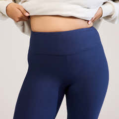 Winter Everyday High Waisted Leggings - Navy
