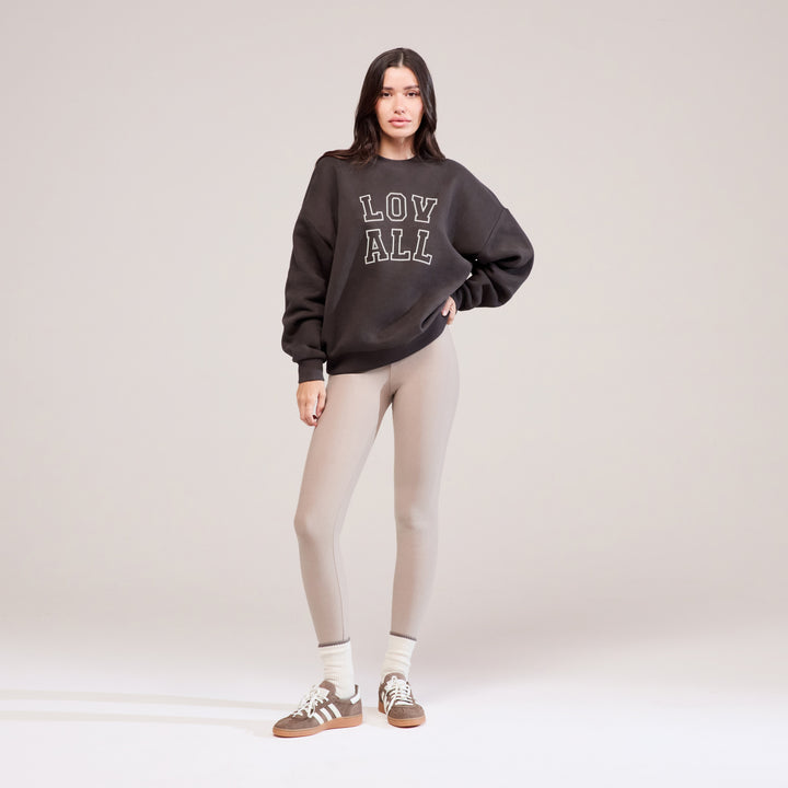 Winter Everyday High Waisted Leggings - Stone