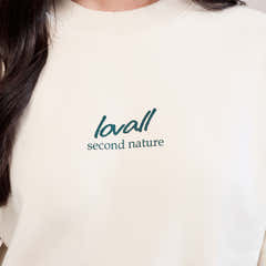 Organic Oversized Sweatshirt Landscape - Ecru