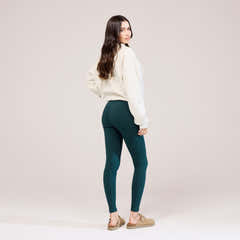 Everyday High Waisted Leggings - Forest Green