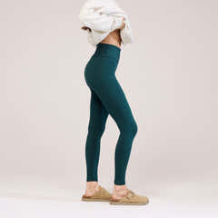 Everyday High Waisted Leggings - Forest Green