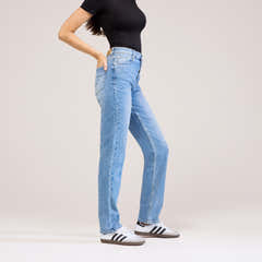 Straight Jeans - Mid Blue
