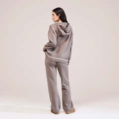 Soft Knit Hooded Jumper - Mocha
