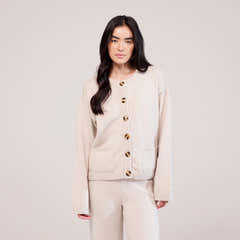 Soft Knit Cardigan - Beige