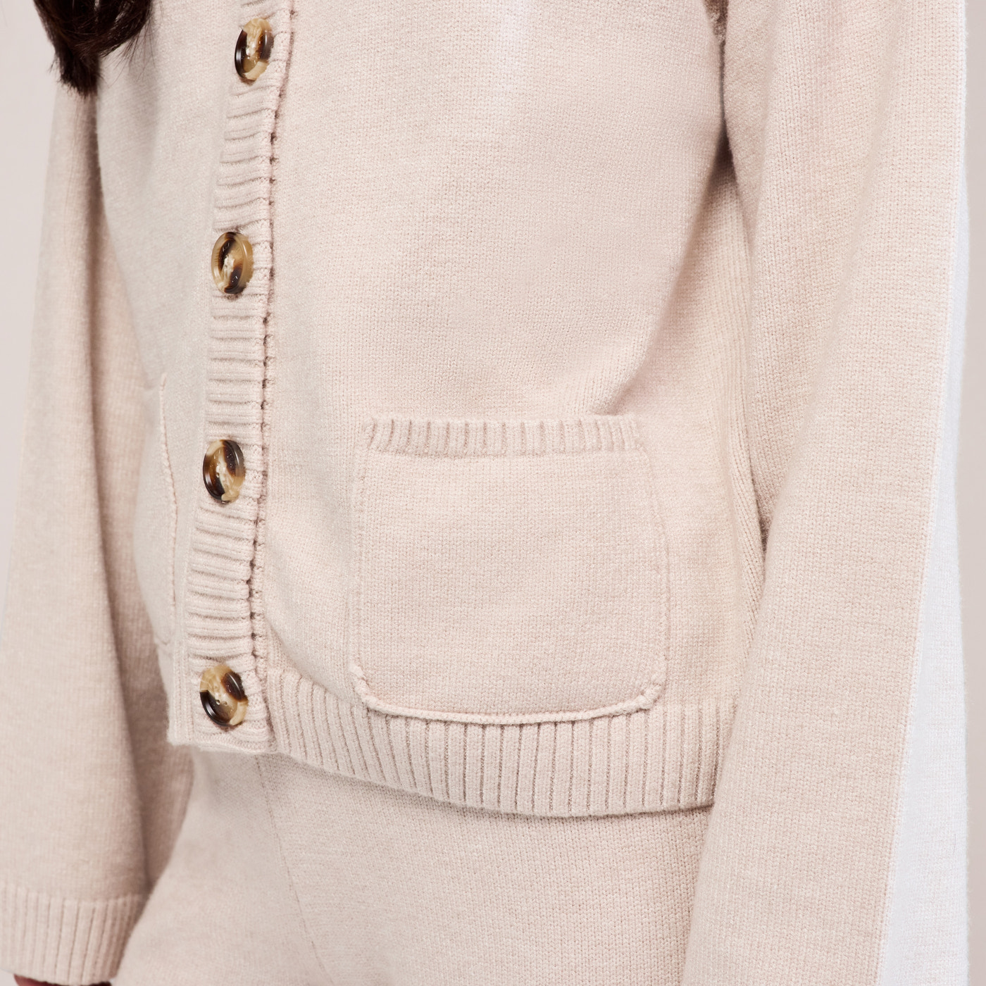 Soft Knit Cardigan - Beige