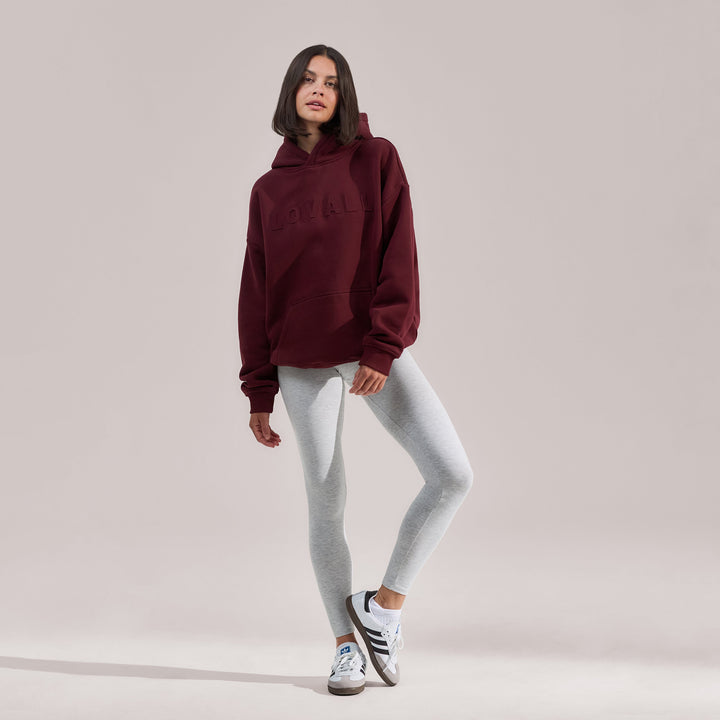 Heavyweight Oversized Hoodie - Burgundy