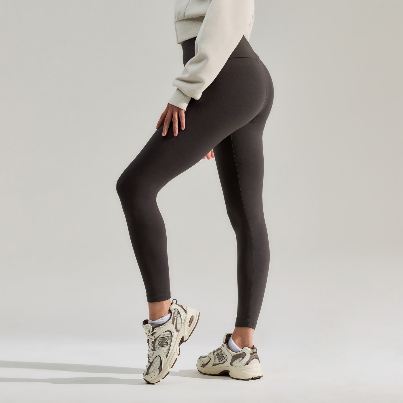 Everyday High Waisted Leggings - Black Coffee
