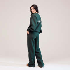 Organic Oversized Sweatshirt Landscape - Pine