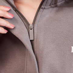 Heavyweight 1/4 Zip Sweatshirt - Mocha