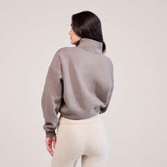Heavyweight 1/4 Zip Sweatshirt - Mocha